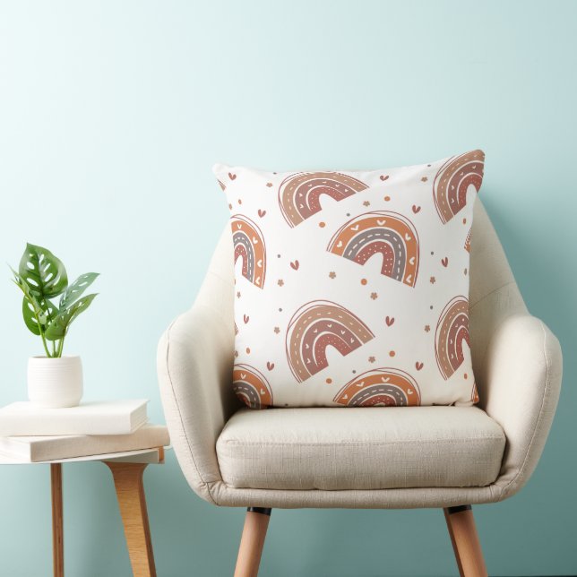 Rainbow Luv 20x20 Throw Pillow (Chair)