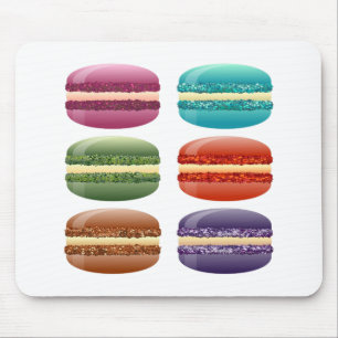 rainbow macarons mouse pad