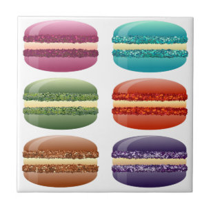 rainbow macarons tile