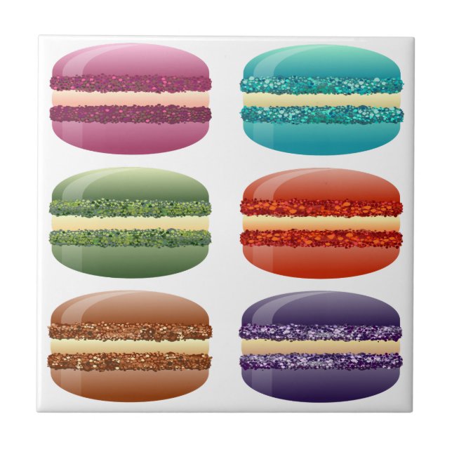 rainbow macarons tile (Front)