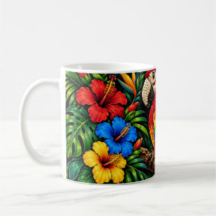 Rainbow Macaw Tropical Paradise Coffee Mug