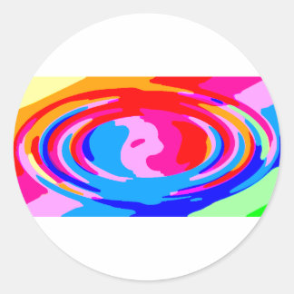 Rainbow magic classic round sticker