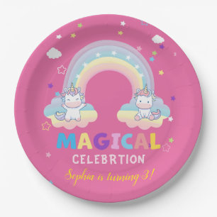 Rainbow Magical Celebration Plate
