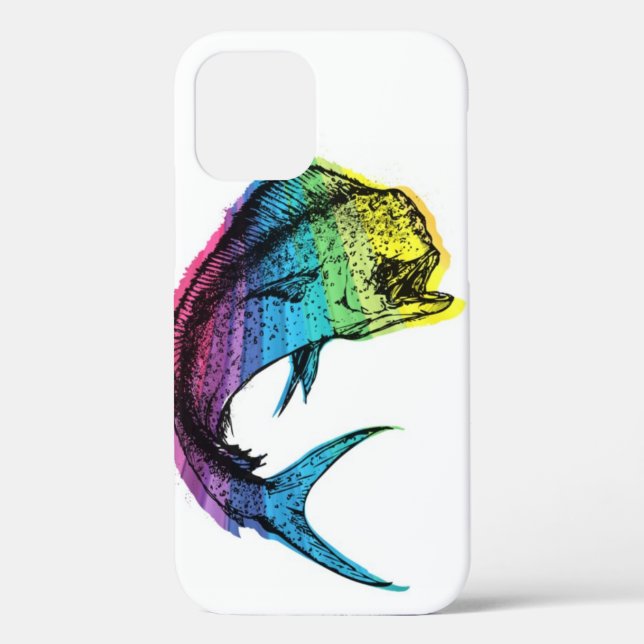 Rainbow Mahi Mahi Case-Mate iPhone Case (Back)