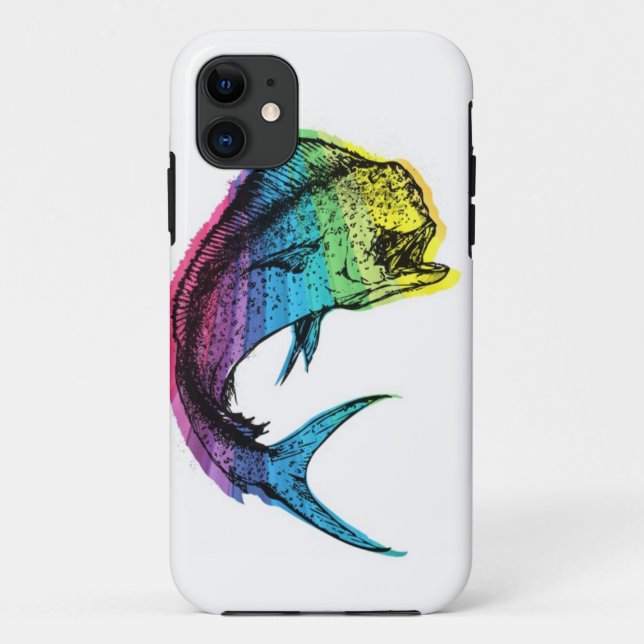 Rainbow Mahi Mahi Case-Mate iPhone Case (Back)