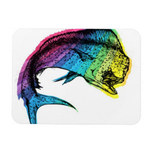 Rainbow Mahi Mahi Magnet