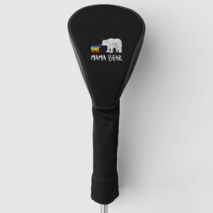 Rainbow Mama Bear Always Forever Love Support Prid Golf Head Cover