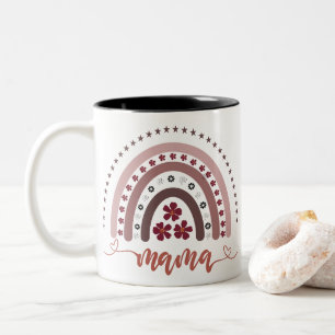 Rainbow Mama Graphic Retro Design Mug