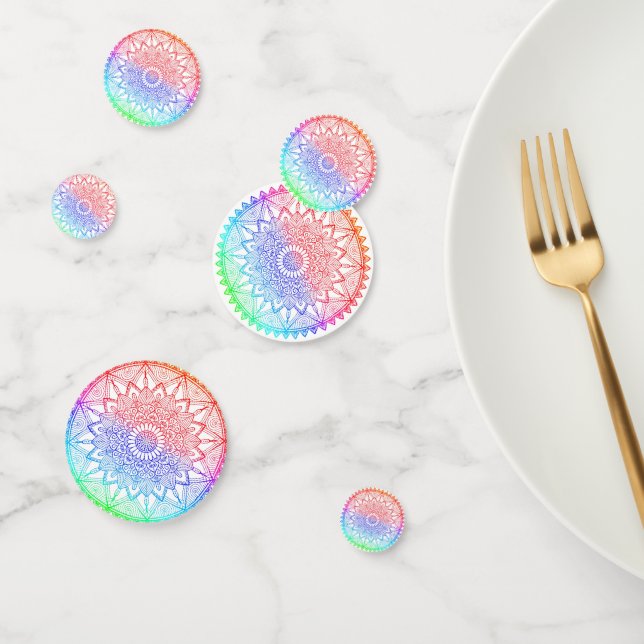 Rainbow Mandala Confetti (Group)