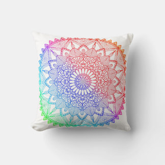 Rainbow Mandala Cushion