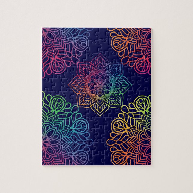 Rainbow Mandala Jigsaw Puzzle (Vertical)