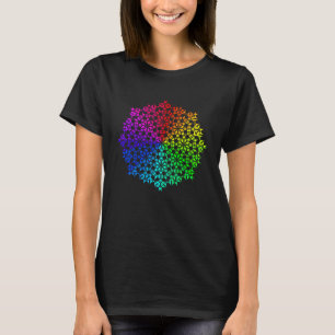 Rainbow Mandala Lotus Flower Sacred Geometry Yoga T-Shirt