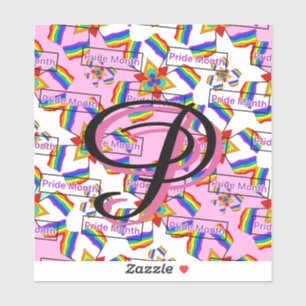 Rainbow Mandala Pride Monogram - Vibrant Geometric