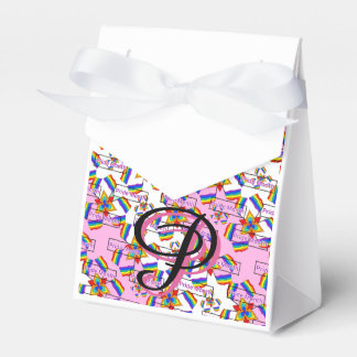Rainbow Mandala Pride Monogram - Vibrant Geometric Favour Box