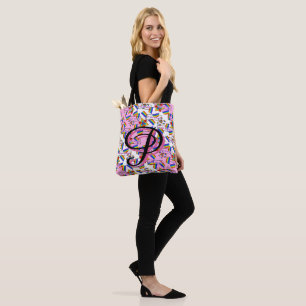 Rainbow Mandala Pride Monogram - Vibrant Geometric Tote Bag