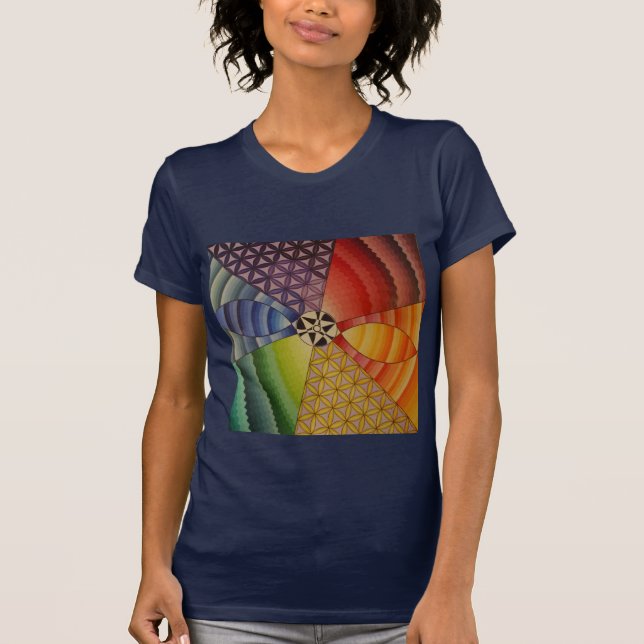 rainbow mandala T-Shirt (Front)