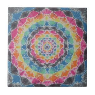 Rainbow Mandala Tie Dye PhatDyes Tile