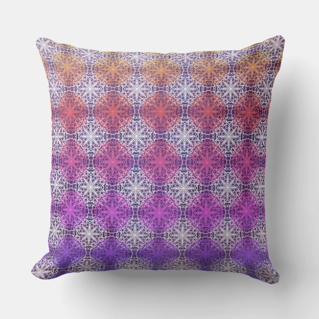 Rainbow Mandella Polka Dots Cushion (Front)