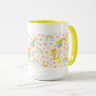 Rainbow Mane Horses Coffee Mug — Cooper & Cody