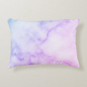 Rainbow Marble Pattern Decorative Cushion