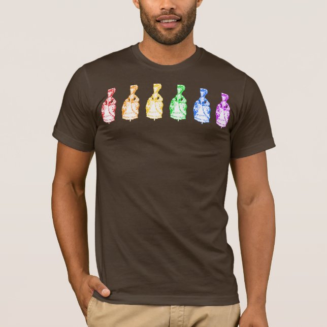 Rainbow Marie Antoinettes T-Shirt (Front)