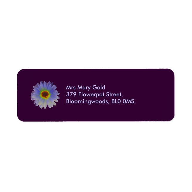 Rainbow Marigold Custom Address Labels (Front)
