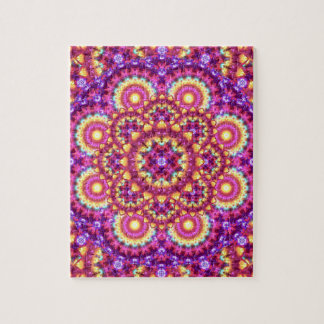 Rainbow Matrix Mandala Jigsaw Puzzle