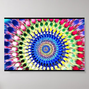 Rainbow Matrix Poster