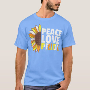 Rainbow Maverique Flag Pride Lgbtq Sunflower T-Shirt