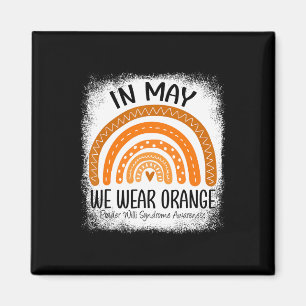 Rainbow May We Wear Orange Prader Willi Syndrome A Magnet
