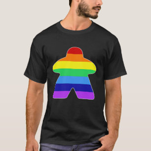 Rainbow Meeple T-Shirt