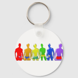 Rainbow Men Key Ring