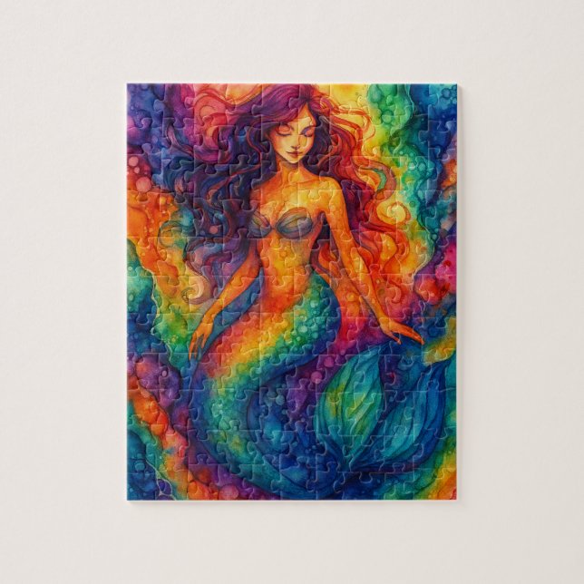Rainbow Mermaid Jigsaw Puzzle (Vertical)