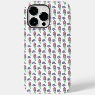 rainbow mermaid pink blue purple green black curly iPhone 14 pro max case