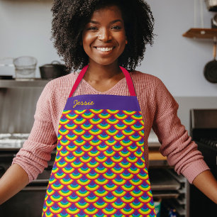 Rainbow Mermaid Scale Apron