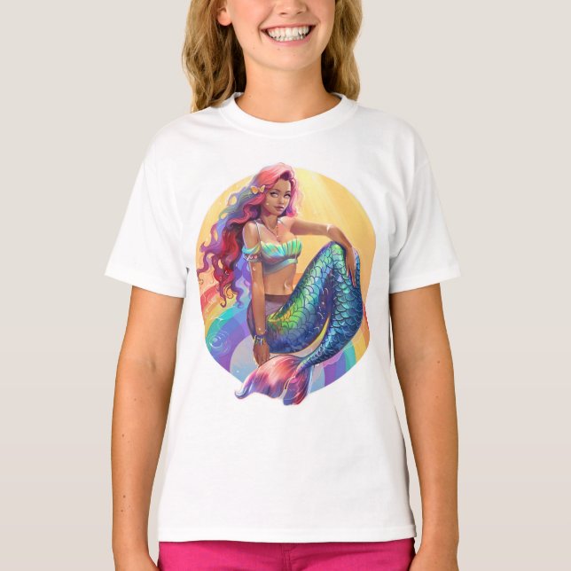 Rainbow Mermaid T-Shirt (Front)