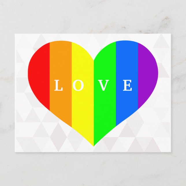 Rainbow Message Postcards (Front)