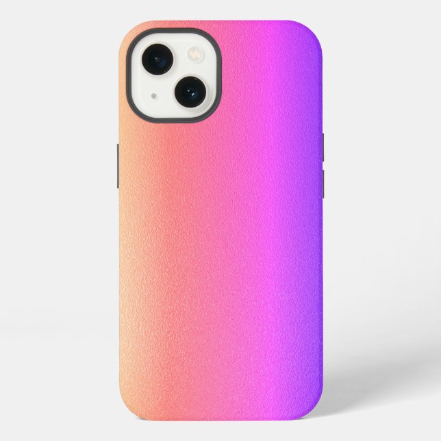 Rainbow Metallic Glitter Gradient Phone Case (Back)
