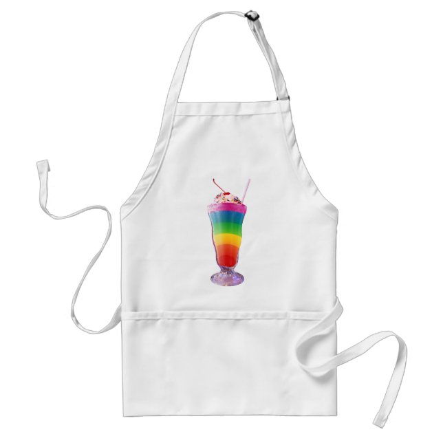 Rainbow Milkshake Standard Apron (Front)