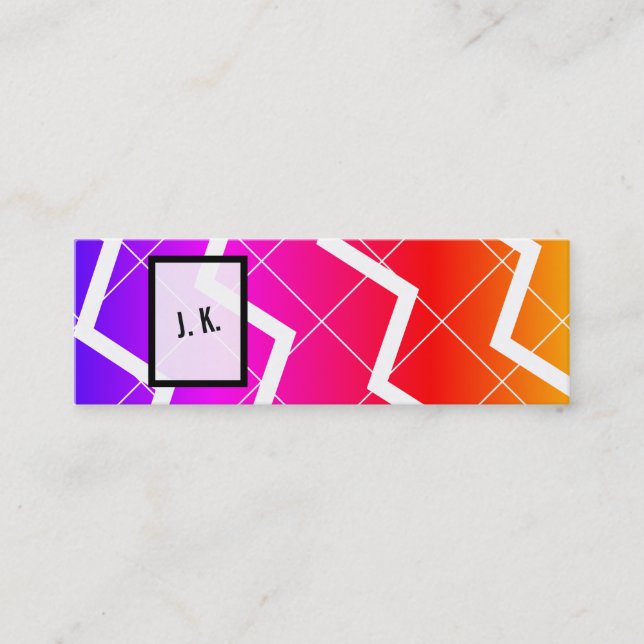 Rainbow Mini Business Card (Front)