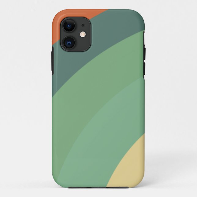 Rainbow Minimalist Stripes Handmade Case-Mate iPhone Case (Back)