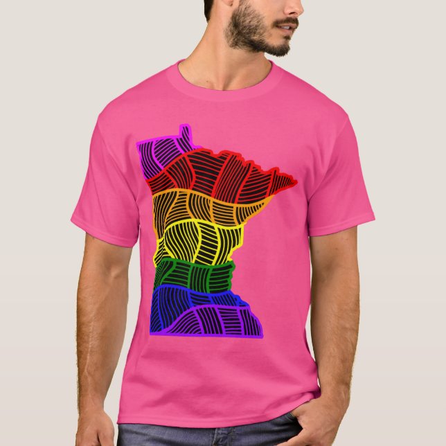 Rainbow Minnesota Oversized T-Shirt (Front)