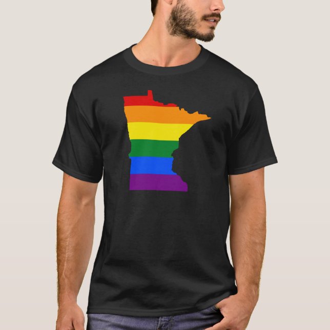 Rainbow Minnesota T-Shirt (Front)