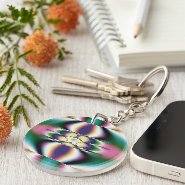 Rainbow Mirrors Key Ring (Front Right)