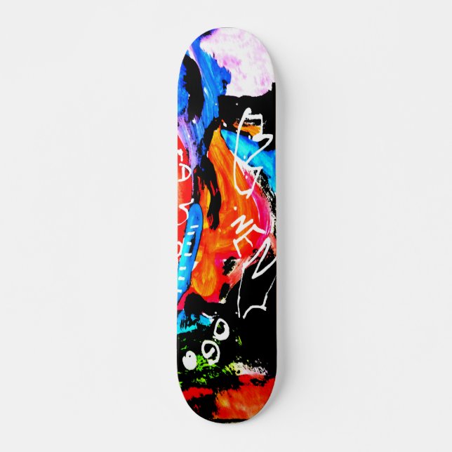 Rainbow mixed skateboard (Front)