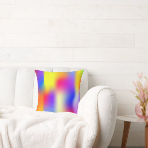 Rainbow modern gradient cushion