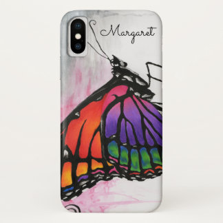 Rainbow Monarch Butterfly Original Fantasy Art Case-Mate iPhone Case