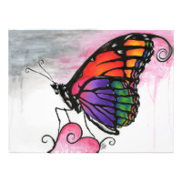 Rainbow Monarch Butterfly Original Fantasy Art