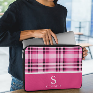 Rainbow Monogram Laptop Sleeve