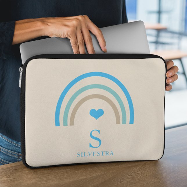 Rainbow  Monogram Laptop Sleeve (Creator Uploaded)